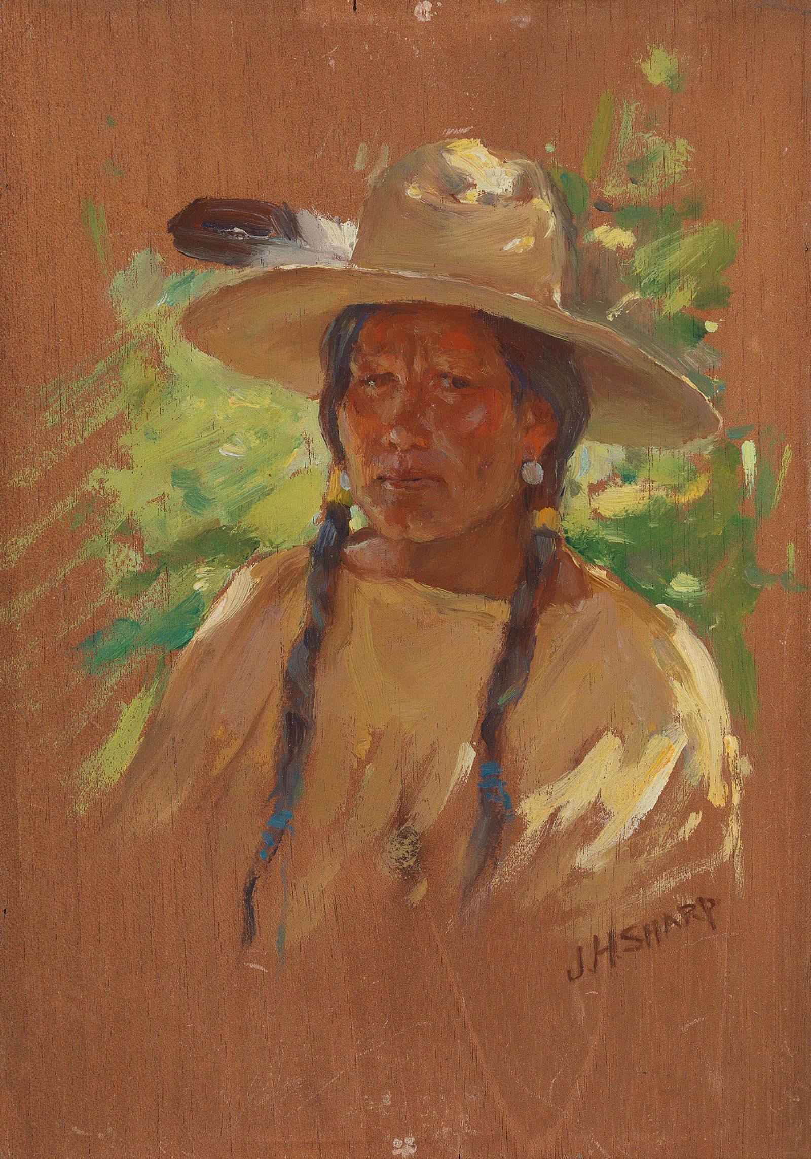 Concha: [Head of a Crow Indian]